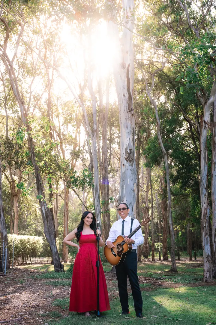 Linda Dagher and Adrian San Juan at a Sydney venue